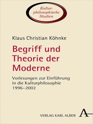 cover image of Begriff und Theorie der Moderne
